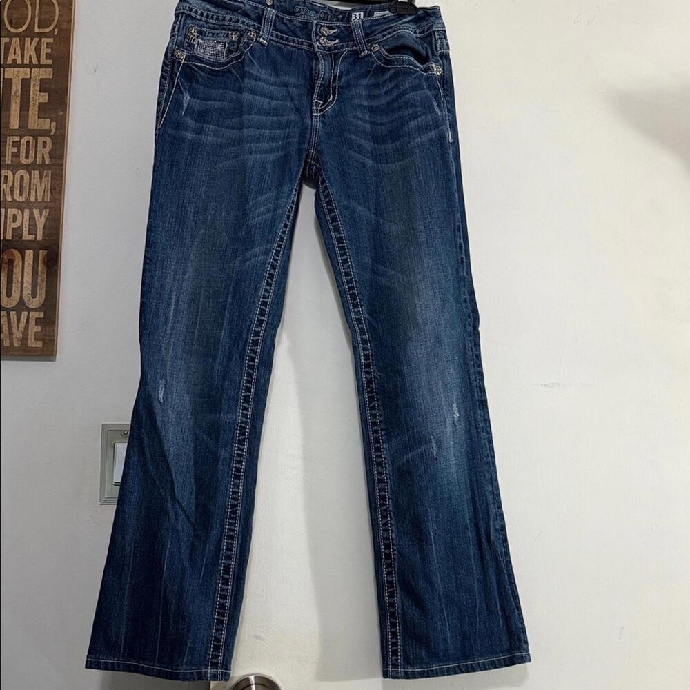 Miss Me Dark Blue Boot Cut Jeans